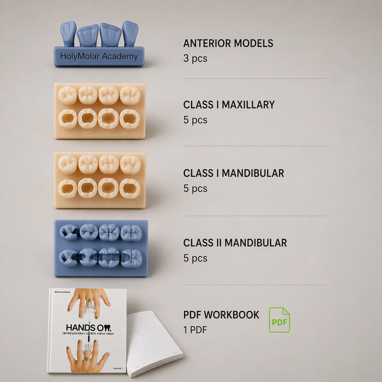 Dental Restorative Practice Bundle (19 items)