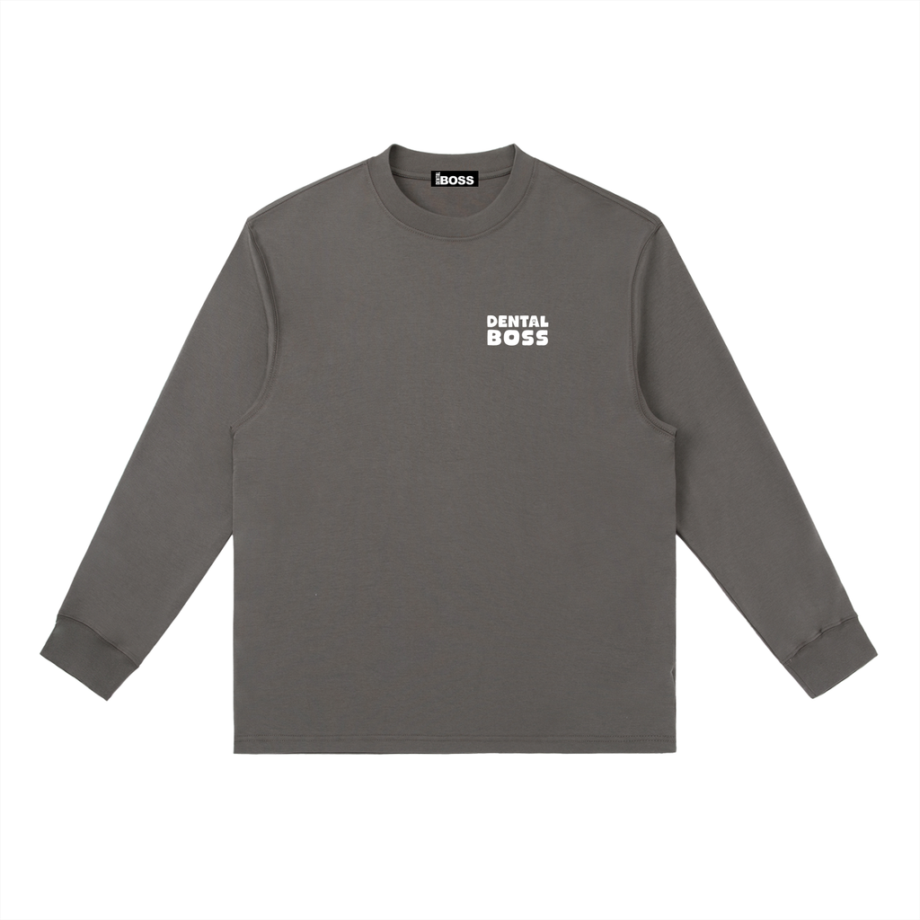 Essential Crewneck DENTAL BOSS Long-Sleeve T-Shirt