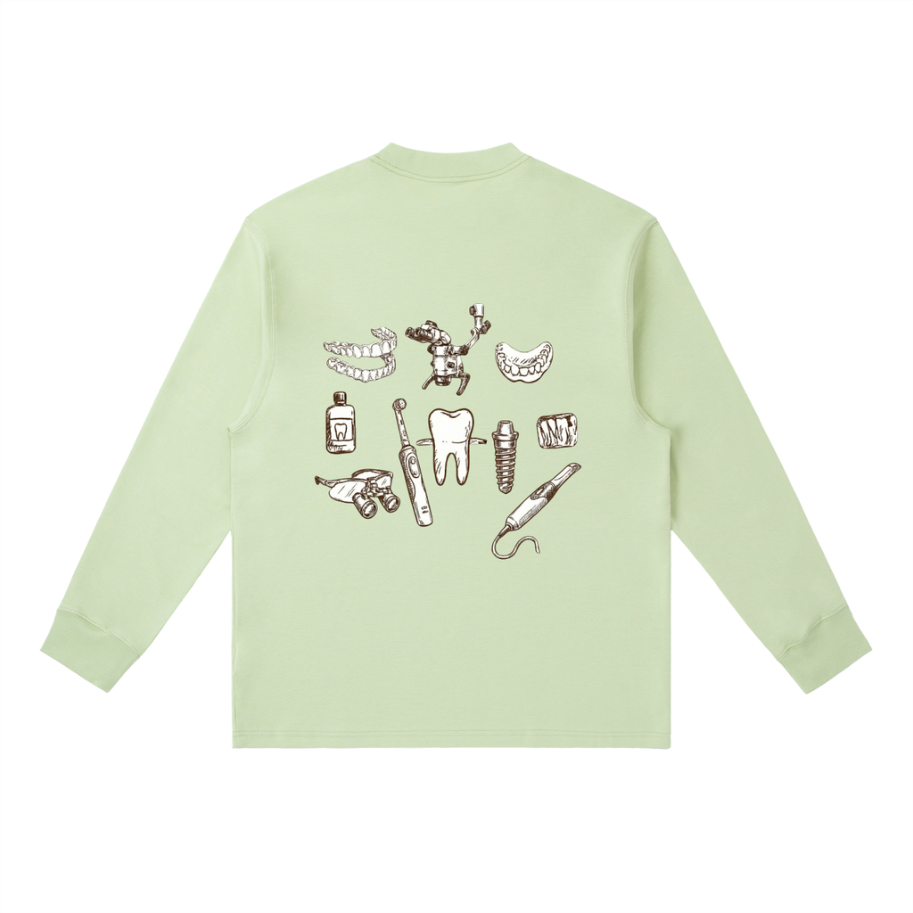 Essential Crewneck DENTAL BOSS Long-Sleeve T-Shirt
