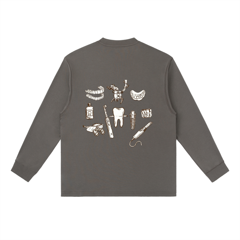 Essential Crewneck DENTAL BOSS Long-Sleeve T-Shirt